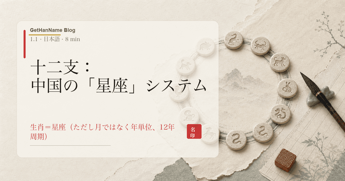 十二支：中国の「星座」システム