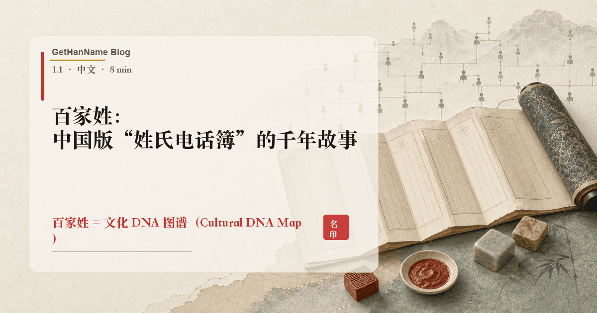 百家姓：中国版"姓氏电话簿"的千年故事