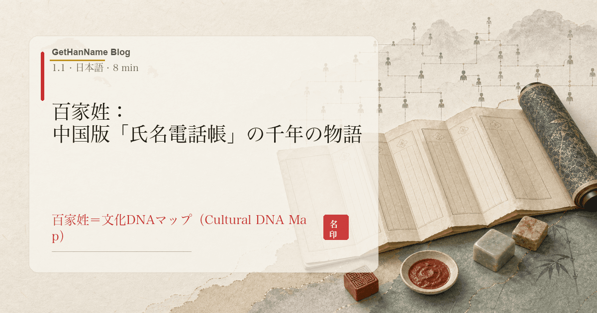 百家姓：中国版「氏名電話帳」の千年の物語