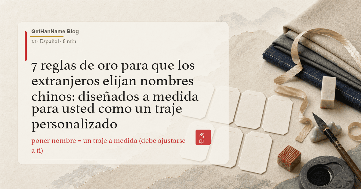 7 reglas de oro para que los extranjeros elijan nombres chinos: diseñados a medida para usted como un traje personalizado