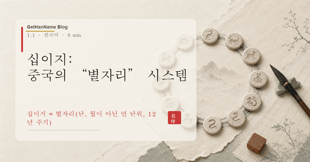 십이지: 중국의 “별자리” 시스템